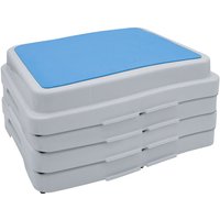 Spetebo - Trittstufe stapelbar weiß 50 x 40 cm - 4er Set - Antirutsch Badezimmer Tritthocker - Dusche Einstiegshilfe Badewanne Aufstiegshocker von SPETEBO
