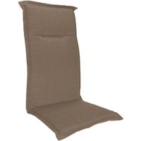 Spetebo - Universal Hochlehner Auflage - taupe - Garten Stuhl Polster Sitz Kissen uni einfarbig von SPETEBO