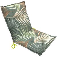 Universal Niedriglehner Auflage 'Palmen' mit Einstellband - 100 x 50 cm - Gartenstuhl Kissen in multicolor mit Eckbändern Universal Niedriglehner Auflage 'Palmen' mit Einstellband - 100 x 50 cm - Gartenstuhl Kissen in multicolor mit Eckbändern von SPETEBO