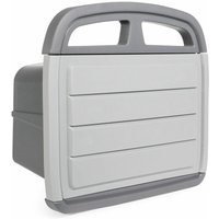 Spetebo - Wand Schlauchhalter mit Staufach - 35 x 32 cm - Gartenschlauch Halter aus Kunststoff für Schläuche bis 45 m von SPETEBO