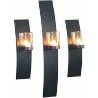 Wandkerzenhalter - 3er Set - für Teelichter Wandkerzenhalter - 3er Set - für Teelichter von SPETEBO