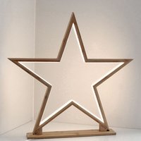 Spetebo - led Deko Weihnachtsstern zum hängen - 52 cm - Bambus Hängelampe Stern Fensterdeko von SPETEBO