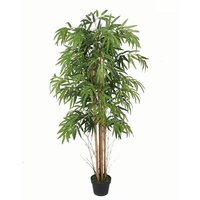 Spetebo - xl Kunstpflanze Bambus im Blumentopf - 150 cm - Deko Pflanze im schwarzen Topf von SPETEBO