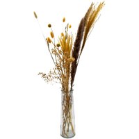 Trockenblumen Strauß in Glasvase - 70 cm - Bouquet aus getrockneten Blumen mit Deko Vase Trockenblumen Strauß in Glasvase - 70 cm - Bouquet aus getrockneten Blumen mit Deko Vase von SPETEBO