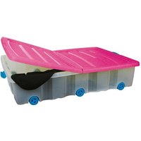 Unterbettkommode mit Rollen und Klappdeckel - 55 Liter - in bunten Farben von SPETEBO