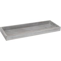Vintage Kerzentablett shabby weiß - 40 x 14 cm - Holz Dekotablett eckig - Tisch Deko Brett Obst Servier Schale Schmucktablett von SPETEBO