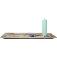 XL Holz Kerzentablett shabby weiß - 60 x 16 cm - Vintage Dekotablett groß rechteckig - Holztablett Tisch XL Holz Kerzentablett shabby weiß - 60 x 16 cm - Vintage Dekotablett groß rechteckig - Holztablett Tisch von SPETEBO
