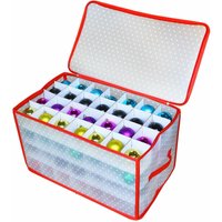 Spetebo - xl Aufbewahrungsbox für Christbaumkugeln - mit 112 Fächern - Weihnachtsschmuck Sortierbox von SPETEBO