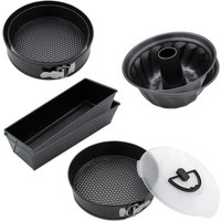 Xxl Backset 7-teilig dunkelgrau PFOA-frei - 5 verschiedene Formen - Kuchen Backform Set mit Antihaft-Beschichtung Xxl Backset 7-teilig dunkelgrau PFOA-frei - 5 verschiedene Formen - Kuchen Backform Set mit Antihaft-Beschichtung von SPETEBO