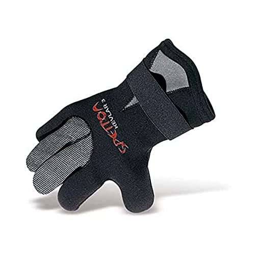 SPETTON GUP33-L 3 mm BIF Kevlar Handschuhe, schwarz/grau, groß von SPETTON