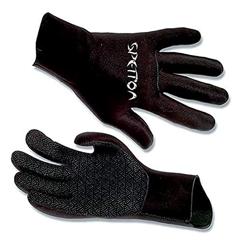 SPETTON GUP38-M / L S-1000 Extra elastische Lycra-3mm-Handschuhe, schwarz, mittel / groß von SPETTON