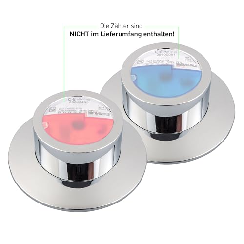 Set Chromabdeckungen für Messkapselwasserzähler Universal von SPEWA