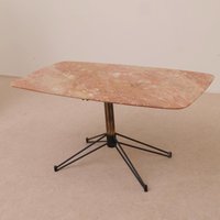 Italian Vintage Mid Century Marble Coffee Table - 1960S Osvaldo Borsani Tecno Style von SPEZIFIKUM