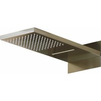 Duschkopf aus gebürstetem Stahl mit Wasserfallfunktion Sphera edelstahl gebürstet von SPHERA DOCCE E ACCESSORI
