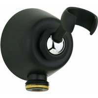 Wasseranschluss mit Messingduschhalterung in mattschwarz Sphera matt-schwarz von SPHERA DOCCE E ACCESSORI