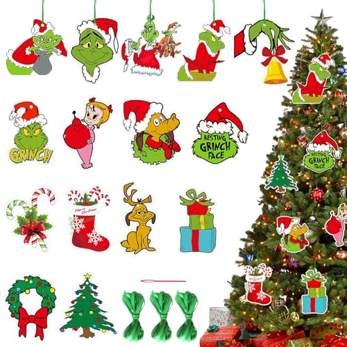 SPHERETRON Grin-ch Weihnachtsdeko 32 Stück Grin-ch deko Grin-ch deko Weihnachten Grin-ch Weihnachtskugeln Grinch Figur Der Grin-ch Weihnachtsbaumschmuck für Baum Urlaubsatmosphäre,Dekorationen usw SPHERETRON Grin-ch Weihnachtsdeko 32 Stück Grin-ch deko Grin-ch deko Weihnachten Grin-ch Weihnachtskugeln Grinch Figur Der Grin-ch Weihnachtsbaumschmuck für Baum Urlaubsatmosphäre,Dekorationen usw von SPHERETRON