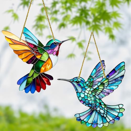 SPHERETRON Kolibri-sonnenfänger Sonnenfänger Fenster 2 Stück Fensterdeko Sonnenfänger Basteln Suncatcher Fensterdeko Hängend Acryl Kolibrianhänger Deko Für Ummauerte Gärten und Schlafzimmer SPHERETRON Kolibri-sonnenfänger Sonnenfänger Fenster 2 Stück Fensterdeko Sonnenfänger Basteln Suncatcher Fensterdeko Hängend Acryl Kolibrianhänger Deko Für Ummauerte Gärten und Schlafzimmer von SPHERETRON