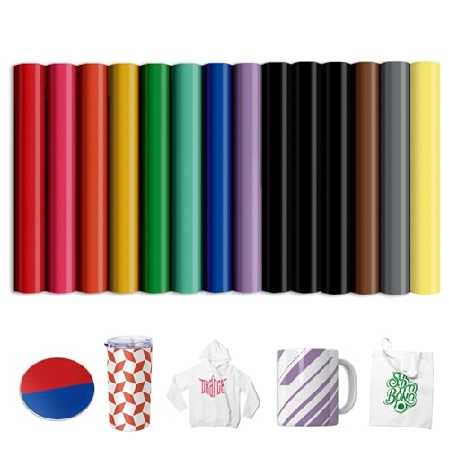 SPHOSWHP Infusible Ink Folie for Sublimation Becher Blanks T-Shirts Mugs Cups,Solid Colour Sublimationspapier for Cricut Heat Press Mug, 14 Pieces/Set,25.5 x 30.5 cm SPHOSWHP Infusible Ink Folie for Sublimation Becher Blanks T-Shirts Mugs Cups,Solid Colour Sublimationspapier for Cricut Heat Press Mug, 14 Pieces/Set,25.5 x 30.5 cm von SPHOSWHP