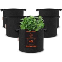 Pflanzsäcke mit Griffen, 5er-Pack, 32,5 Liter, Pflanzbeutel aus Stoff für die Belüftung des Gartens - Spider Farmer Pflanzsäcke mit Griffen, 5er-Pack, 32,5 Liter, Pflanzbeutel aus Stoff für die Belüftung des Gartens - Spider Farmer von SPIDER FARMER