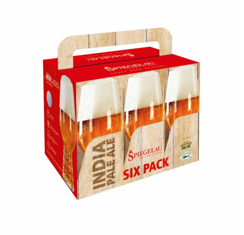 SPIEGELAU Gläser-Set Beer Classics Indian Pale Ale Sixpack 6er Set, Kristallglas SPIEGELAU Gläser-Set Beer Classics Indian Pale Ale Sixpack 6er Set, Kristallglas von SPIEGELAU
