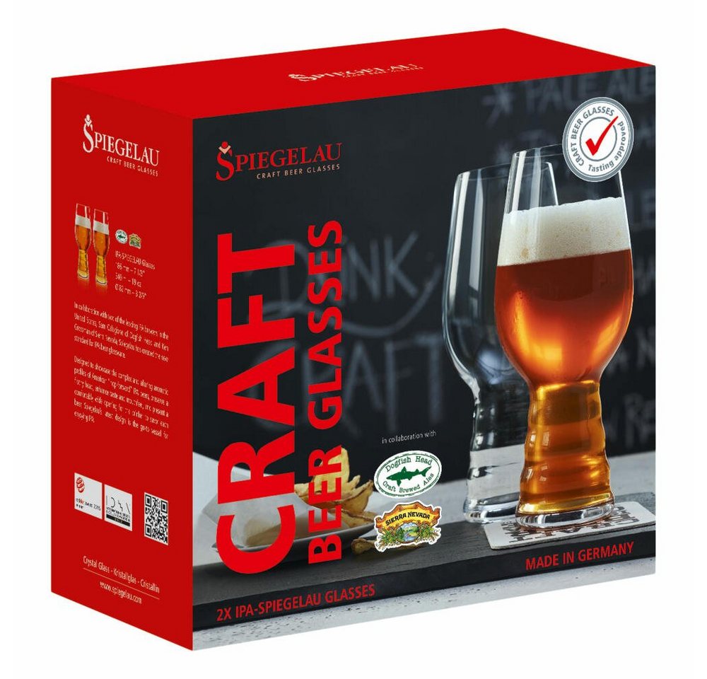 SPIEGELAU Gläser-Set Craft Beer Glasses IPA 2er Set 540 ml, Kristallglas SPIEGELAU Gläser-Set Craft Beer Glasses IPA 2er Set 540 ml, Kristallglas von SPIEGELAU