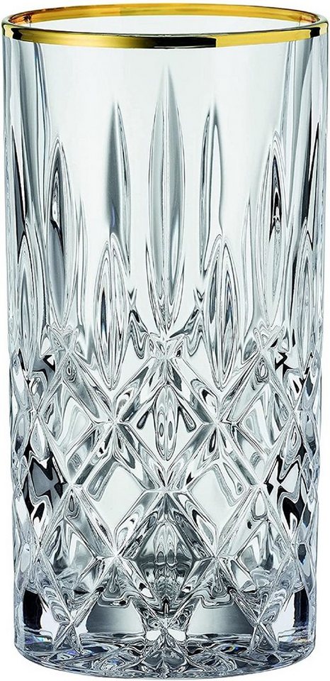 SPIEGELAU Glas Nachtmann, Longdrinkgläser 2er-Set NOBLESSE mit Goldrand, Kristallglas mit Goldrand SPIEGELAU Glas Nachtmann, Longdrinkgläser 2er-Set NOBLESSE mit Goldrand, Kristallglas mit Goldrand von SPIEGELAU