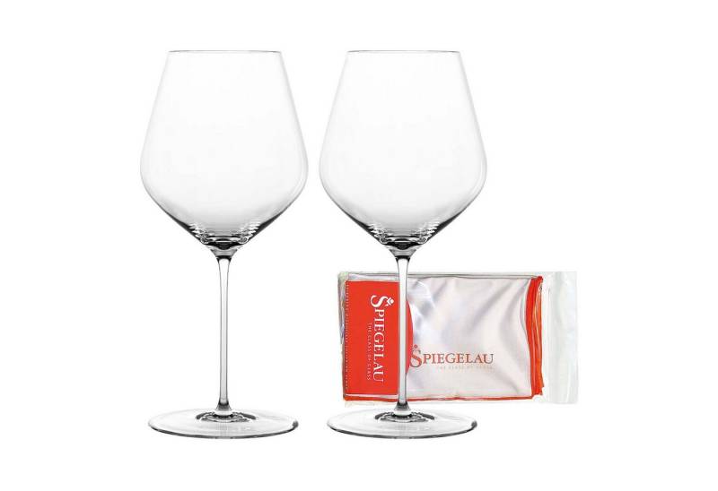 SPIEGELAU Rotweinglas Hi-Lite Burgundergläser + Poliertuch 734 ml, Glas SPIEGELAU Rotweinglas Hi-Lite Burgundergläser + Poliertuch 734 ml, Glas von SPIEGELAU