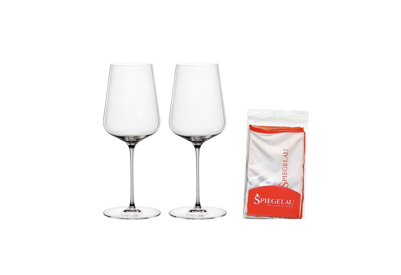 SPIEGELAU Weinglas Definition Universalgläser + Poliertuch 550 ml, Glas von SPIEGELAU