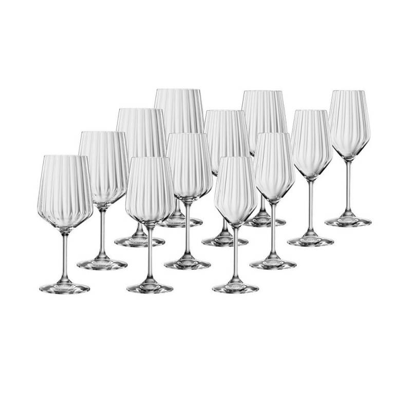 SPIEGELAU Weinglas Spiegelau Lifestyle 4x Rotwein + 4x Weißwein + Champagner Gläser, Kristallglas von SPIEGELAU