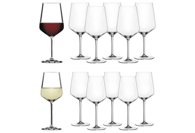 SPIEGELAU Weinglas Style Rot- und Weißweingläser 12er Set, Glas von SPIEGELAU