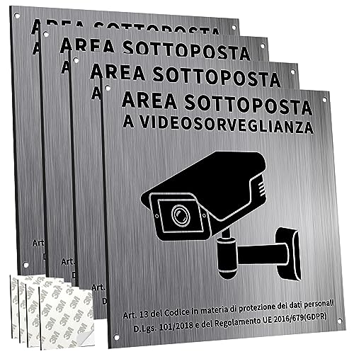4 Stücke Videoüberwachung Schild Privatgrundstück mit DSGVO Hinweis(15x15cm),Achtung Videoüberwachung Schild,Schilder Videoüberwachung, für Überwachungskamera Oder Kamera Attrappe (4 STK)4 Stücke Videoüberwachung Schild Privatgrundstück mit DSGVO Hinweis(15x15cm),Achtung Videoüberwachung Schild,Schilder Videoüberwachung, für Überwachungskamera Oder Kamera Attrappe (4 STK) von SPINNE LUCAS