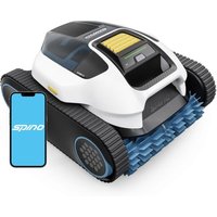 SPINO E1 Poolroboter, Kabelloser Poolsauger 21,950 LPH, 210 Min Laufzeit, 5 Reinigungsmodi, Auto Wasserlinien Parkfunktion, Poolreiniger mit App, von SPINO