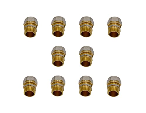 10-er Pack Klemmring Schraubfitting Übergang mit AG 16 x 3/4" von SPIRATO