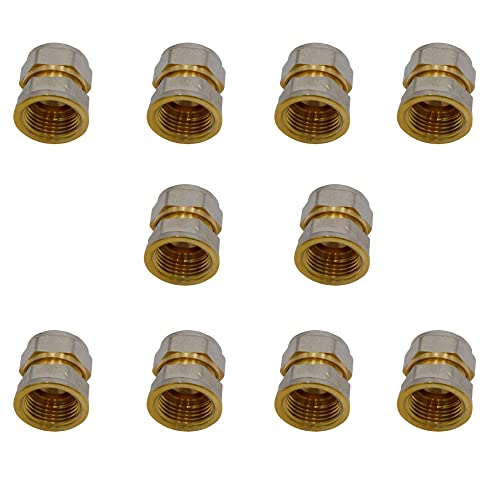 10-er Pack Klemmring Schraubfitting Übergang mit IG 16 x 1/2" von SPIRATO