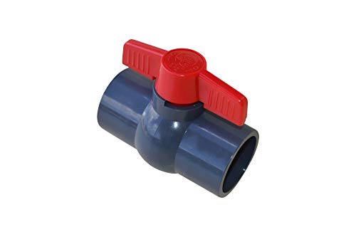 SPIRATO PVC Kugelhahn 50 mm Klebemuffe zur direkten Verklebung von SPIRATO