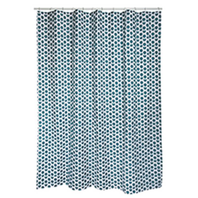 Spirella Duschvorhang 'Deepforest' Textil weiß/blau 180 x 200 cm von SPIRELLA