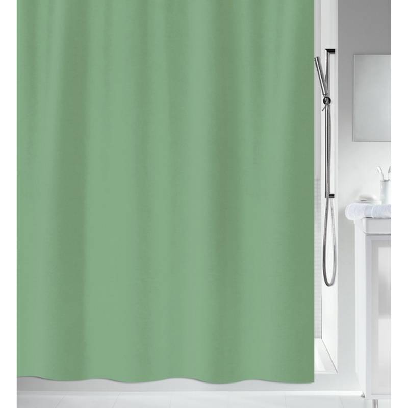 Spirella Duschvorhang 'Primo' Textil grün 120 x 200 cm von SPIRELLA