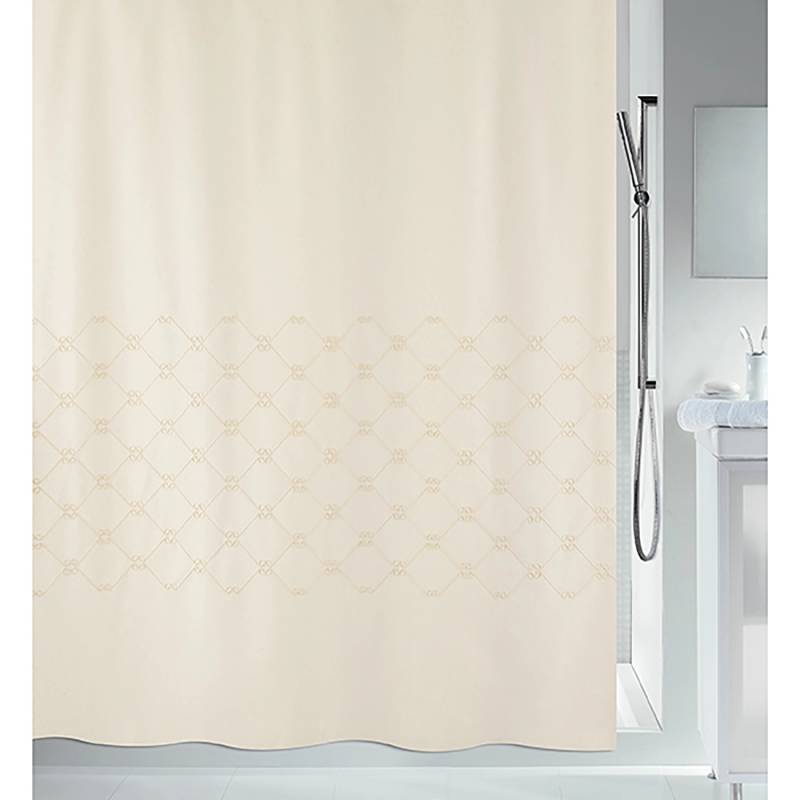 Spirella Duschvorhang Trento 180 cm x 200 cm Beige von SPIRELLA