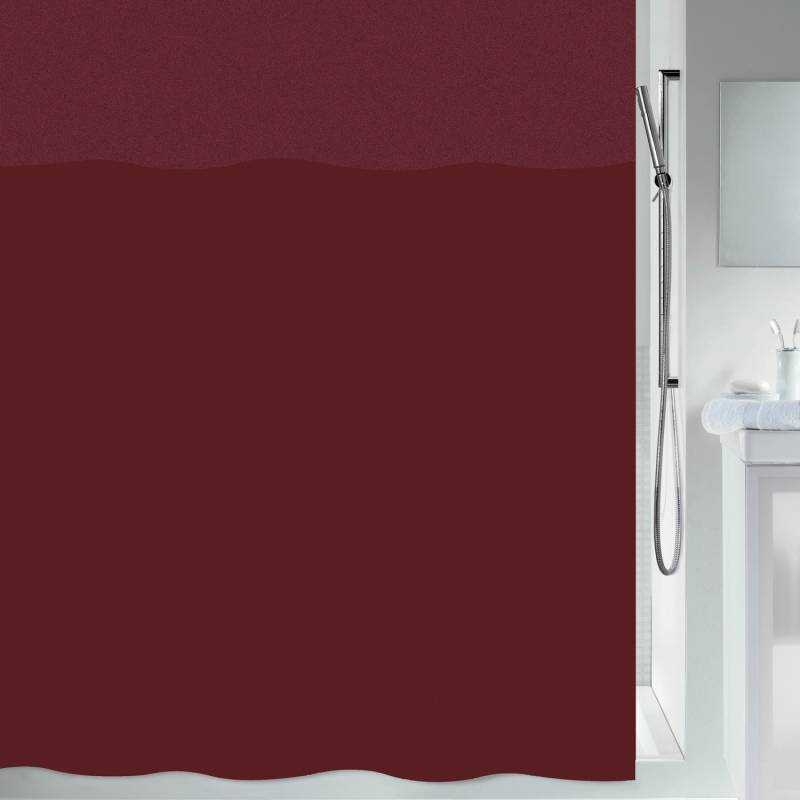 Spirella Duschvorhang Urbanko 180 cm x 180 cm Rot von SPIRELLA
