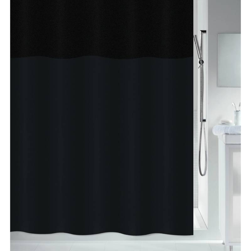 Spirella Duschvorhang Urbanko 240 cm x 180 cm Schwarz von SPIRELLA