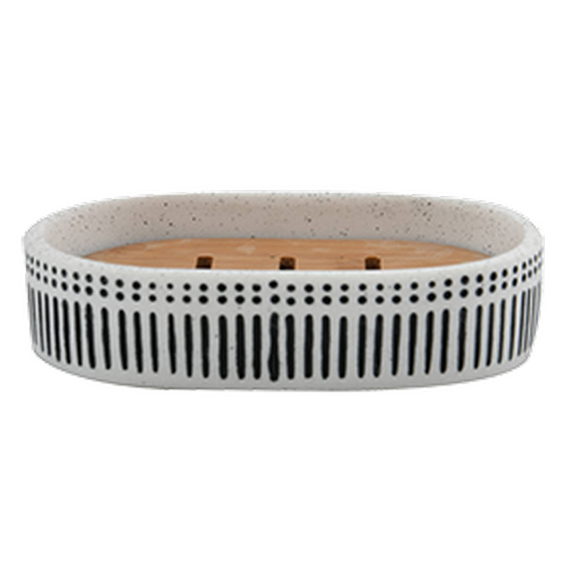 Spirella Seifenschale 'Yuma' Polyresin/Bambus sand-schwarz 12,8 x 8,3 x 2,7 cm Spirella Seifenschale 'Yuma' Polyresin/Bambus sand-schwarz 12,8 x 8,3 x 2,7 cm von SPIRELLA