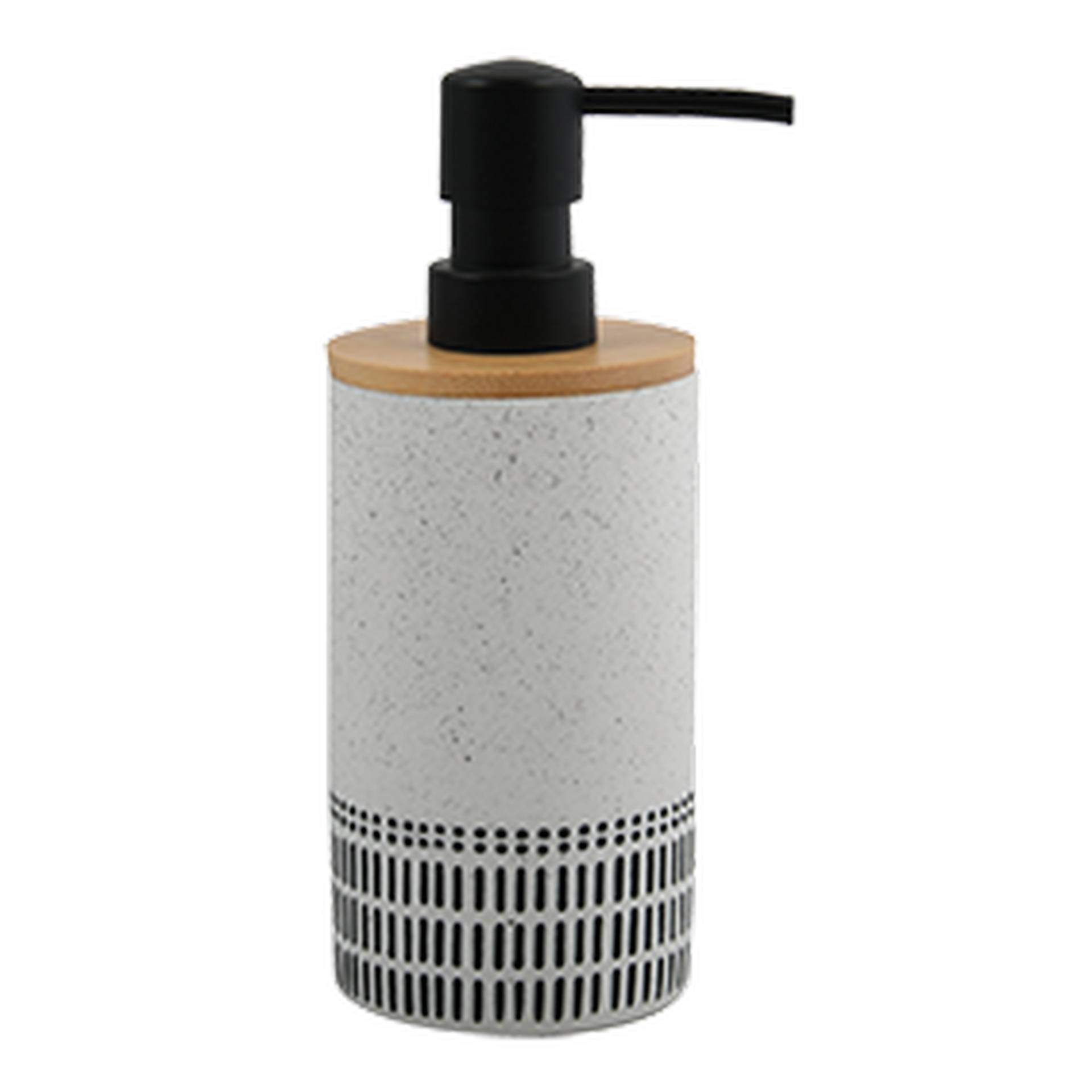 Spirella Seifenspender 'Yuma' Polyresin/Bambus sand-schwarz 300 ml Spirella Seifenspender 'Yuma' Polyresin/Bambus sand-schwarz 300 ml von SPIRELLA