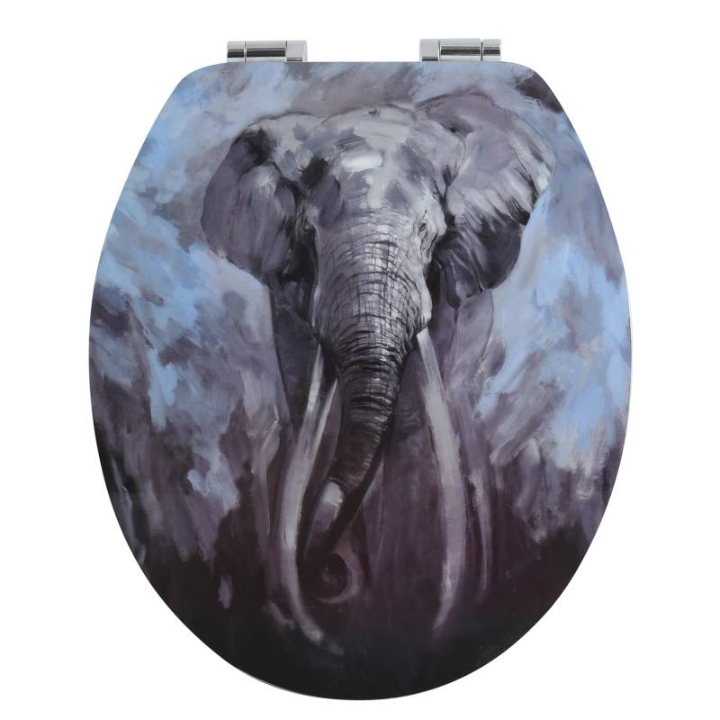 Spirella WC-Sitz Elephant MDF 37 cm x 43,5 cm Grau Spirella WC-Sitz Elephant MDF 37 cm x 43,5 cm Grau von SPIRELLA