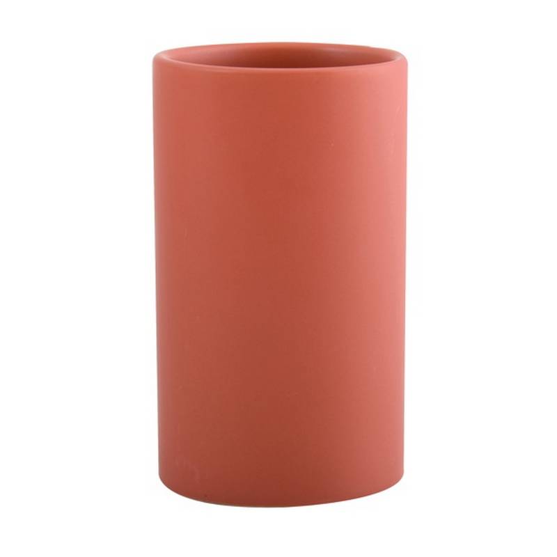 Spirella Zahnputzbecher 'Tube' Keramik terracotta Ø 7 x 11,5 cm von SPIRELLA