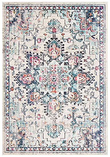 SPIRIT OF ART H – SMMAD473B Boho-Chic-Teppich, 1,52 m x 200 cm, cremefarbenes und blaues Medaillon-Design, fusselfrei, pflegeleicht, ideal für Wohnzimmer, Schlafzimmer oder Büro SPIRIT OF ART H – SMMAD473B Boho-Chic-Teppich, 1,52 m x 200 cm, cremefarbenes und blaues Medaillon-Design, fusselfrei, pflegeleicht, ideal für Wohnzimmer, Schlafzimmer oder Büro von SPIRIT OF ART