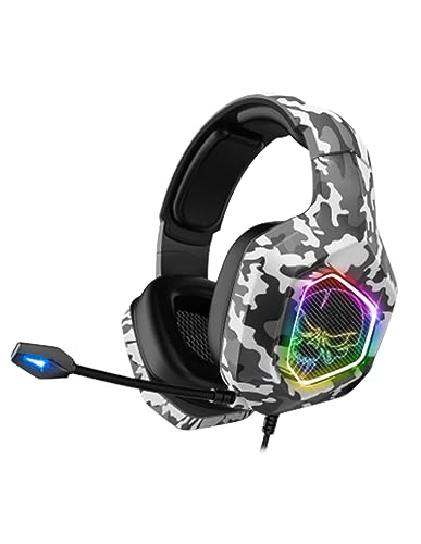 SPIRIT OF GAMER - Elite-H50 - Artic Gamer Audio Headset - Flexibles Mikrofon - Kunstlederkissen - SKULL LED RGB - 3,5-mm PS5 / XBOX X/PC / PS4 / XBOX ONE/Switch-Multiplattform SPIRIT OF GAMER - Elite-H50 - Artic Gamer Audio Headset - Flexibles Mikrofon - Kunstlederkissen - SKULL LED RGB - 3,5-mm PS5 / XBOX X/PC / PS4 / XBOX ONE/Switch-Multiplattform von SPIRIT OF GAMER