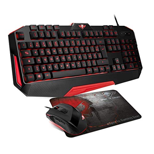 Spirit Of Gamer Pack Pro-MK3 - Tastatur PRO-K3 - LED-Beleuchtung - USB + Maus PRO-M3-3200 DPI - USB + Skull SP Spirit Of Gamer Pack Pro-MK3 - Tastatur PRO-K3 - LED-Beleuchtung - USB + Maus PRO-M3-3200 DPI - USB + Skull SP von SPIRIT OF GAMER