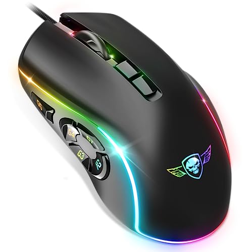 Spirit of Gamer x Elite M30 | PC Gaming Maus mit Kabel | 10 Programmierbare Tasten | Optischer Sensor mit 12800 DPI | 13 RGB Hintergrundbeleuchtungseffekte | Ergonomische Gaming Maus | Fingerschlitze Spirit of Gamer x Elite M30 | PC Gaming Maus mit Kabel | 10 Programmierbare Tasten | Optischer Sensor mit 12800 DPI | 13 RGB Hintergrundbeleuchtungseffekte | Ergonomische Gaming Maus | Fingerschlitze von SPIRIT OF GAMER