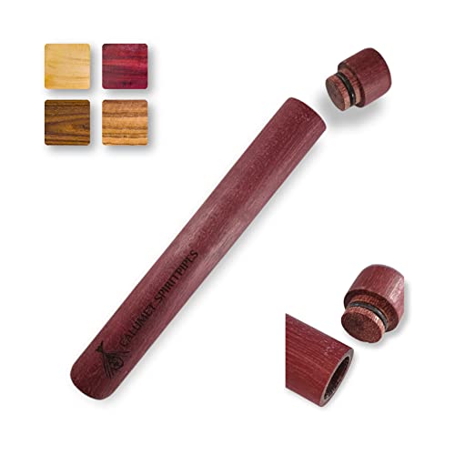 Calumet J-Tube - Joint Hülle aus Holz - Handgeschliffen - Vier Holzsorten - Made in Germany (Amaranth) von SPIRITPIPES BY CALUMET EST 2015