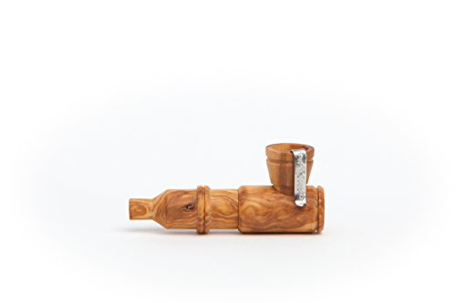 Calumet MIKRO Rocket Purpfeife (Olive Schmales Mundstück), 100% Made in Germany, handgefertigte 100%. Holzpfeife inkl. Einhängesieb, Aktivkohlefilter & Metallbox von SPIRITPIPES BY CALUMET EST 2015